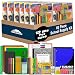 Trail maker Bulk Back to School Supplies 60 Piece Bundle Kits for Girls, Boys, Kids | Back to School Supply Box Set Includes Notebooks, Folders, Headphones, Ruler, Folders, More (12 Kits)