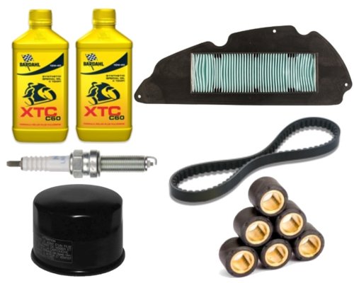 Kit de mantenimiento de aceite, filtros de bujía, correa y rodillos