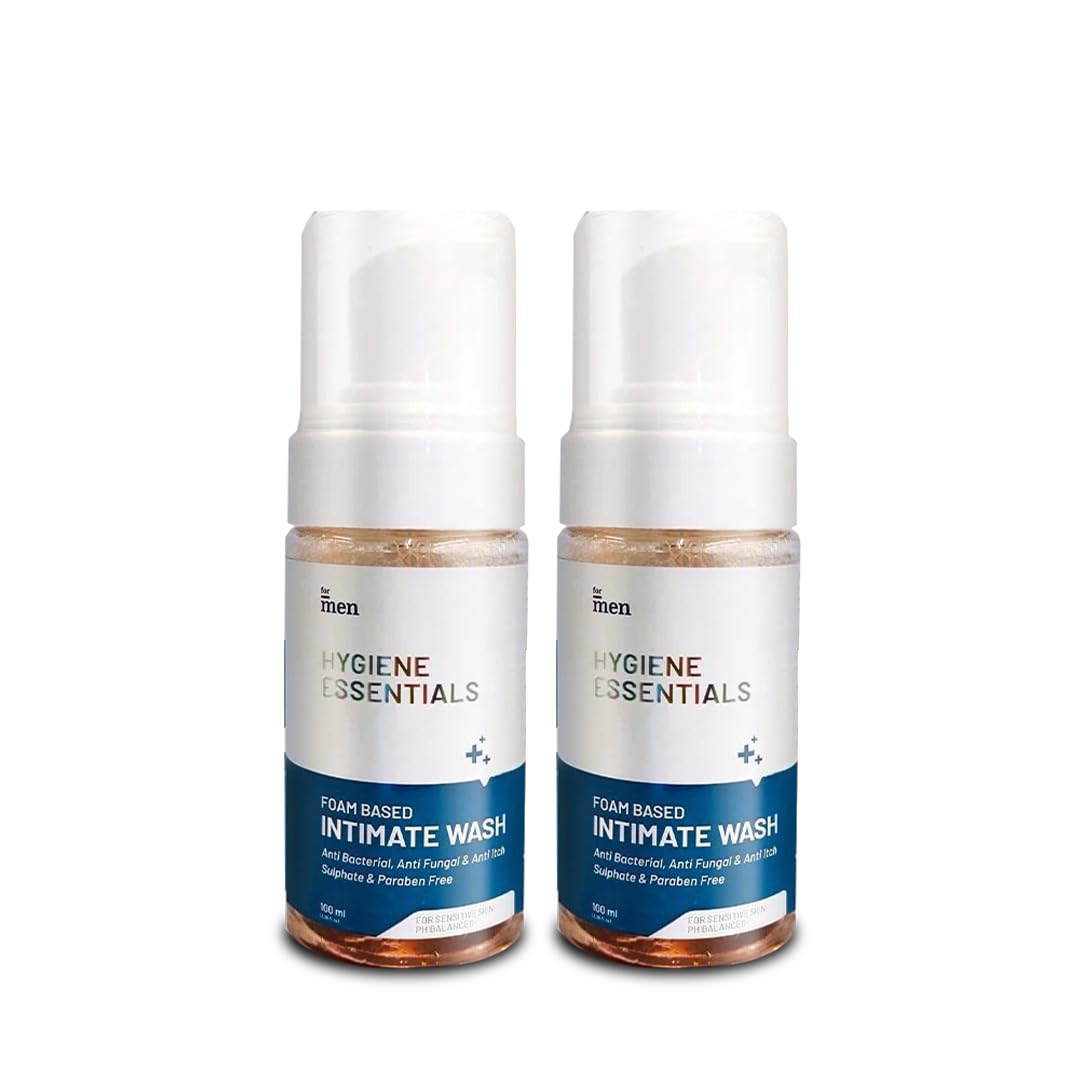 ForMen Intimate Wash for Men | pH Balanced Foam Based | Intimate Hygiene Wash | Anti Bacterial, Anti Fungal Sulphate & Paraben Free | with Aloe Vera and Tea Tree Oil (Pack of 2)