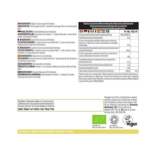 Sevenhills Wholefoods Kokosblütenzucker Bio 1kg – Bild 4