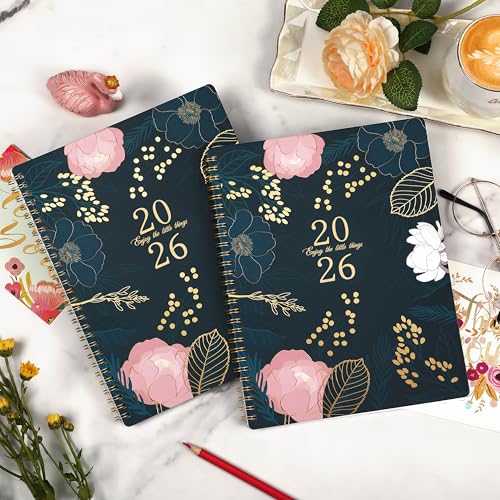 2026 Planner - Planner 2026, January 2026 - December 2026, Weekly & Monthly Spreads, 9'' x 11", 2026 Calendar Planner, Monthly Tabs, Twin-wire Binding, Back Pocket, Holidays