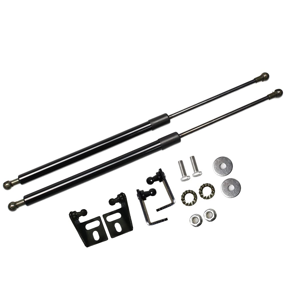 KUNSYOUKIM Lift Supports for Ford Kuga Escape C394 2008-2012 Front Bonnet Hood Modify Carbon Fiber Gas Charged Shock Dampers Spring Struts Bar (2 PCS) (Normal Black)