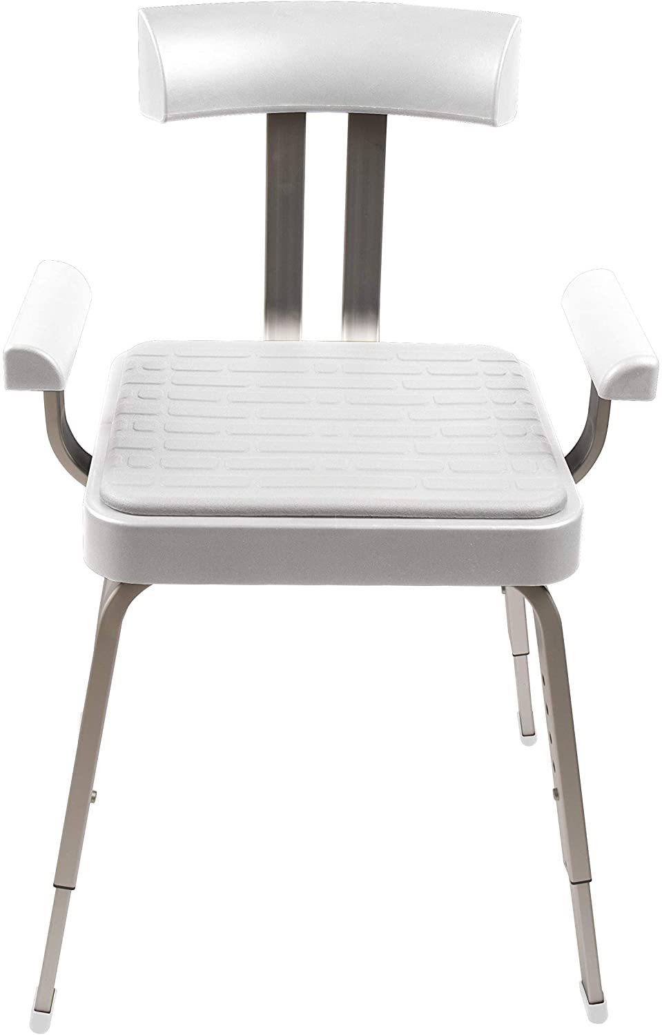 Croydex Serenity White Aluminium & Moulded Plastic Freestanding Shower Chair (H)845mm (W)545mm from B&Q