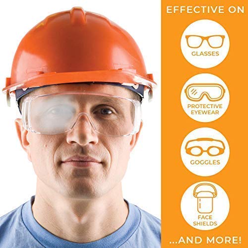 Defog It Anti Fog Concentrate Squeeze Bottle 5 Ml (100 Uses) & Microfiber Cloth Travel Kit, Eyeglasses, Lenses, Goggles, Face Shield, Phone Screen, Sports, No Streaks, Professional Grade Formula #TOP5