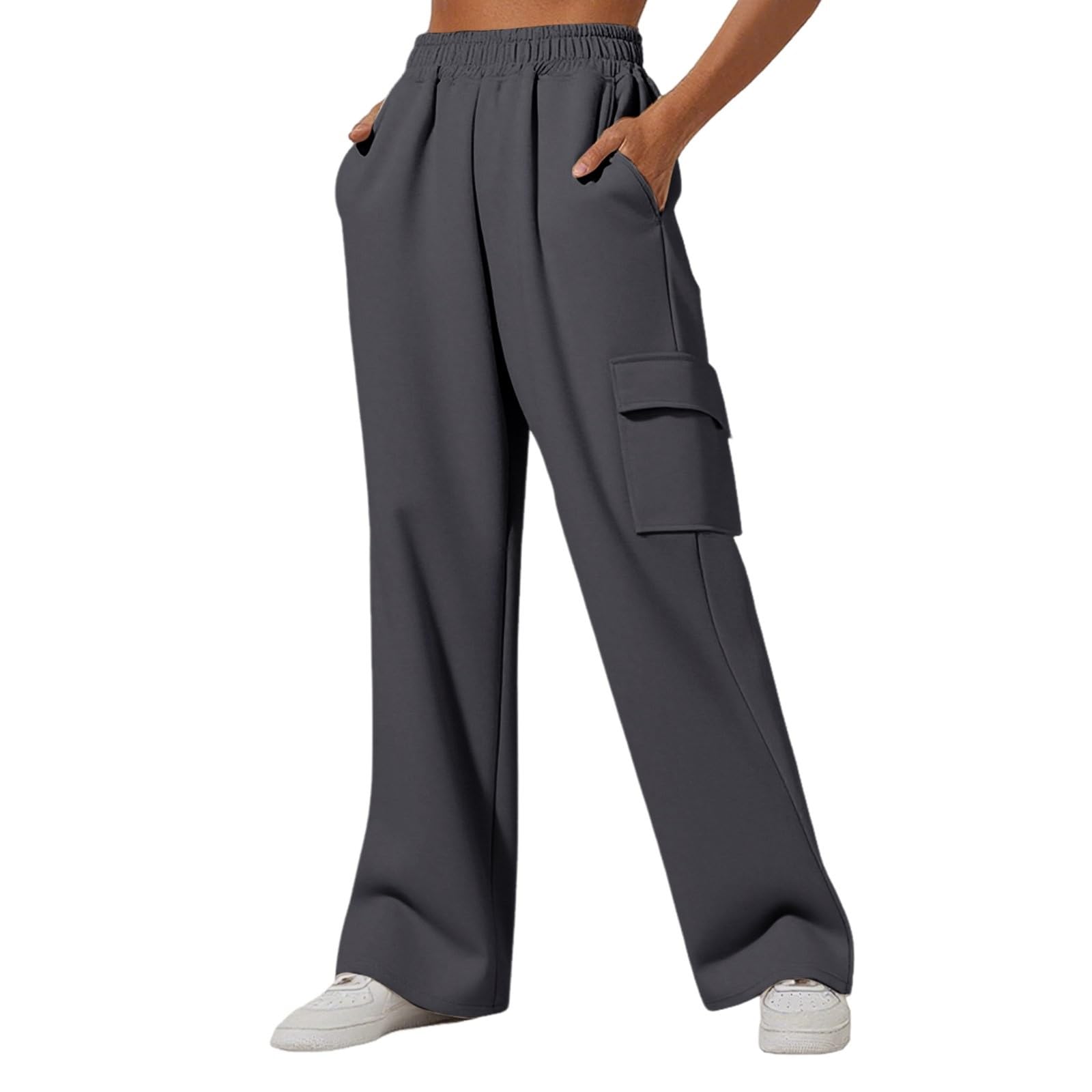 Pantalon de jogging pour femme - Pantalon de sport baggy avec poches