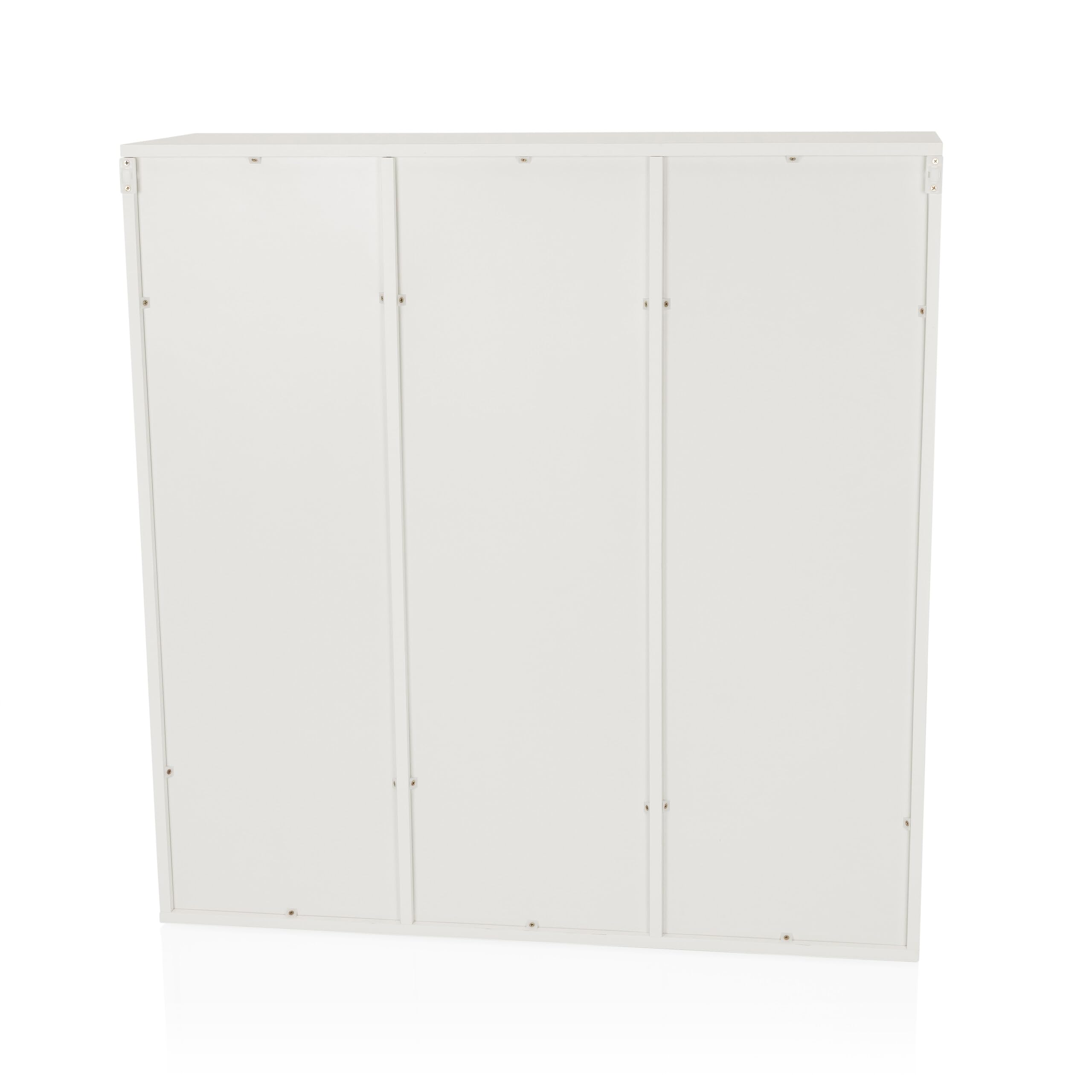 Scaffale a 9 scomparti, aperto BJORKE 97,5x30x100 cm, libreria con pannello posteriore, scaffale a cubo, divisorio, bianco