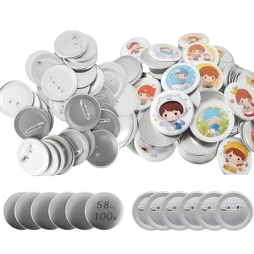 NODIBRO �ʃo�b�W ���S�s���� ����ʃo�b�W�p�[�c �f�ރZ�b�g �ʃo�b�W�}�V�[���p 58mm DIY ����f�� �h�K �ϋv�� ���� �p�[�c 100�Z�b�g