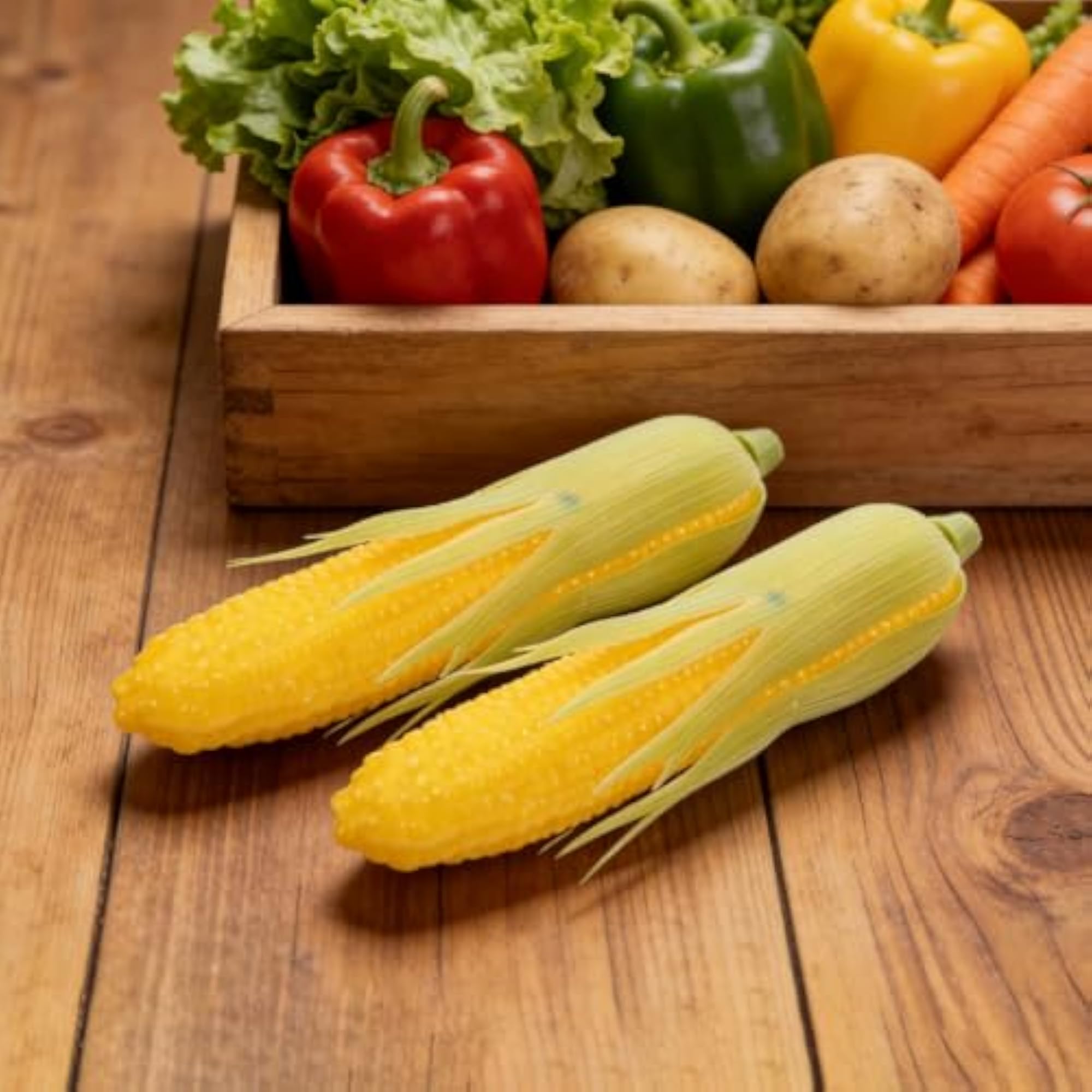 6pcs Artificial Corn for Kitchen Decoration
