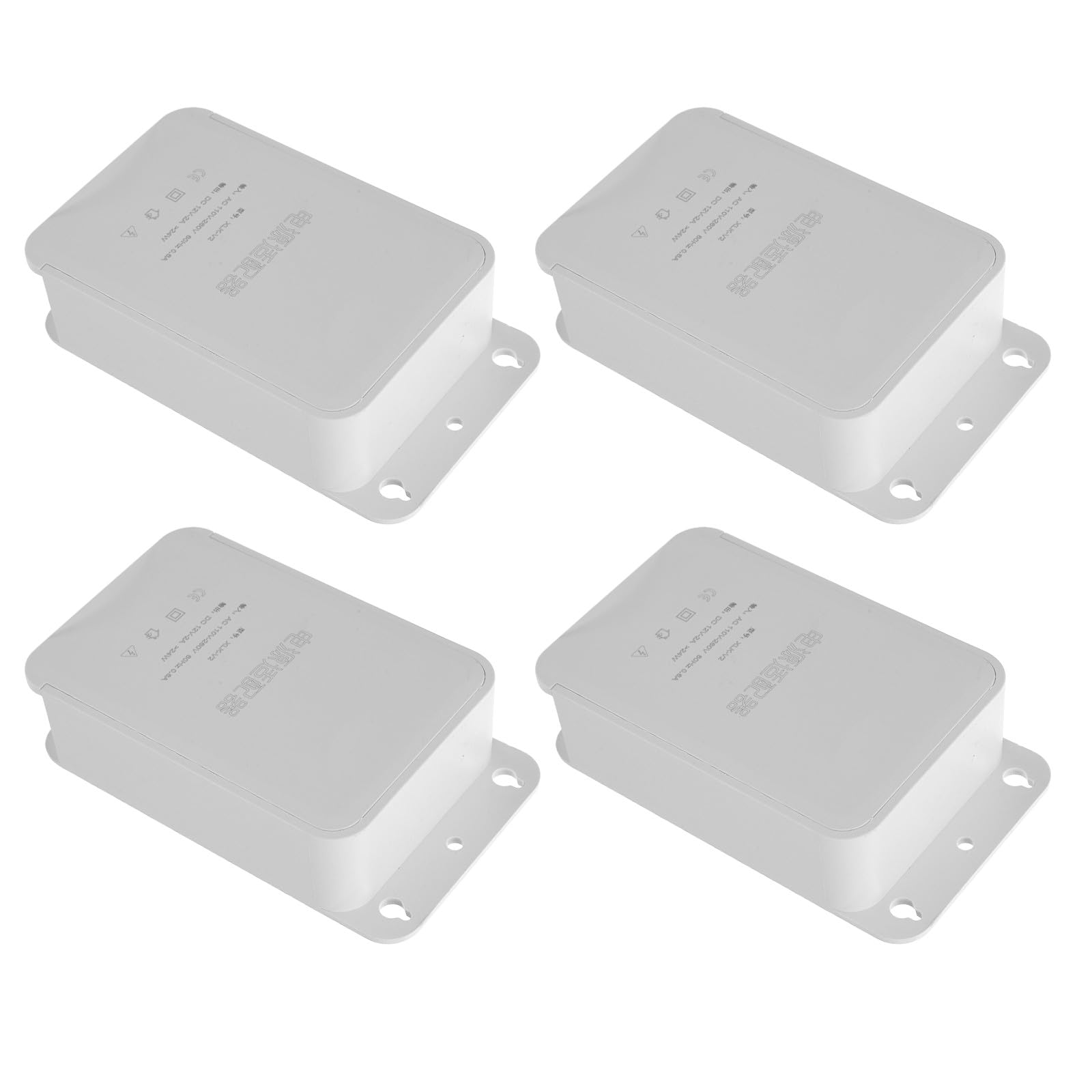 MAGICLULU Scatola di Derivazione Esterna 4 Pezzi Custodia Protettiva per Prese Elettriche, Resistente alle Intemperie Sigillatura Cavi, per Sistemi di Monitoraggio e Installazioni Outdoor