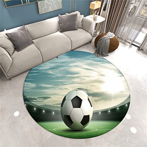Xisnuient Alfombra Redonda de Fútbol Cover