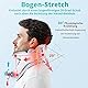 H2 Life HalswirbelsäUlen Nacken Zug GeräT,Einstellbare Ergonomische,NackenstüTze Mit Airbag Zur UnterstüTzung Einer Schmerzlinderung Der HalswirbelsäUle,Beste Hilfe FüR MäNner/Frauen/Vater/Mutter