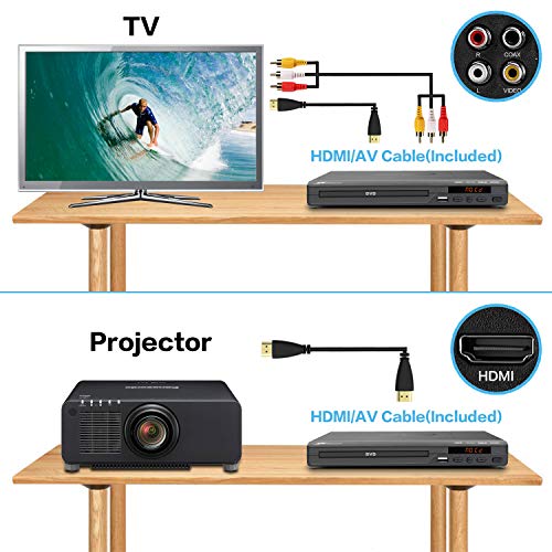 Mediasonic-CD-DVD-Player--Upscaling-1080P-All-Region-DVD-Players-for-Home-with-HDMI-AV-Output-USB-Multimedia-Player-Function-High-Speed-HDMI-20-AV-Cable-Included-HW210AX