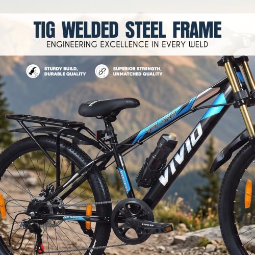 Image of Leader Vivid Valero Pro IBC 26T 7-Speed MTB Cycle for Men - Black