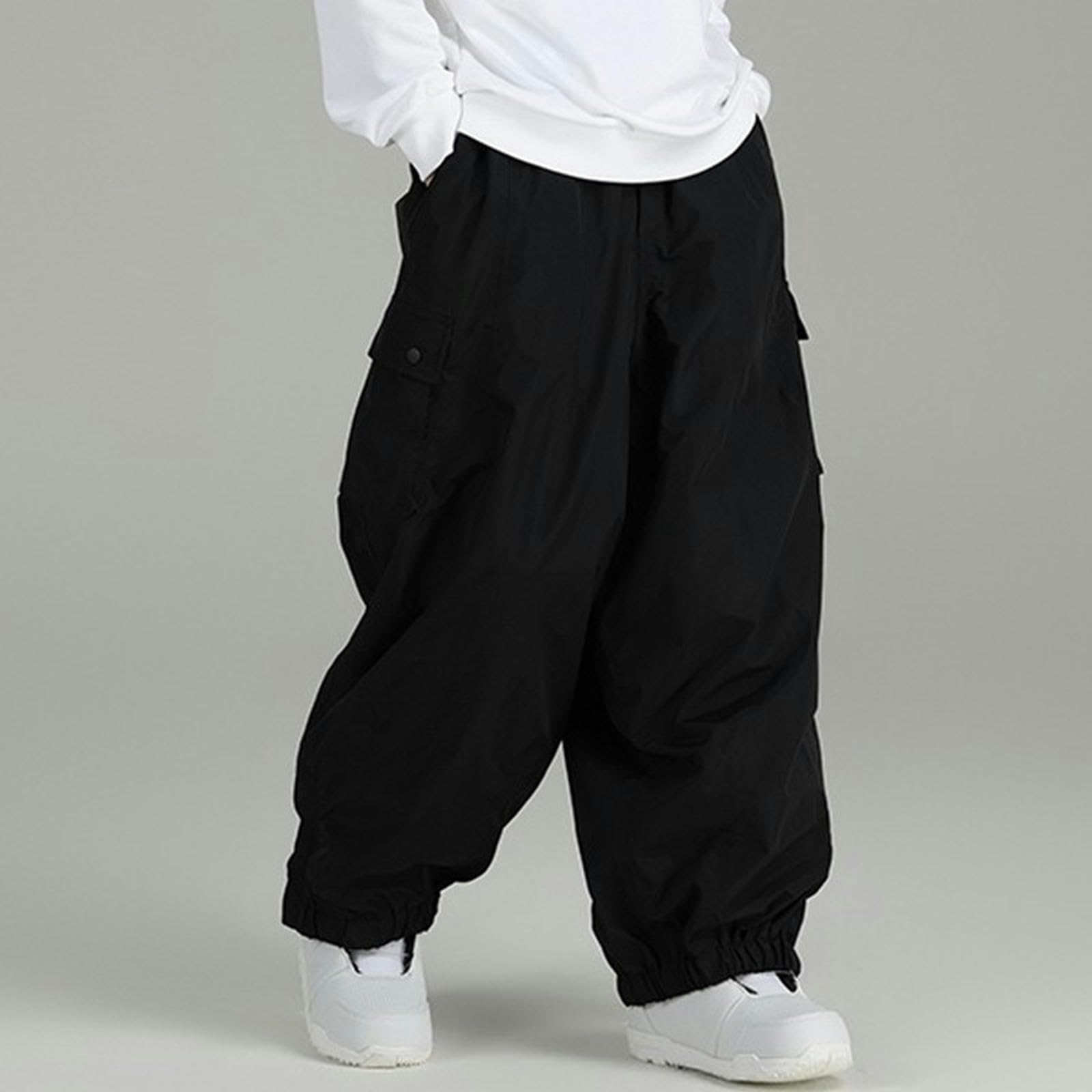 Pantalones de Snowboard Impermeables Resistentes al Viento para Hombre y Mujer con Bolsillos