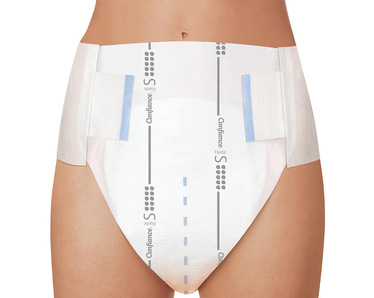 Confiance Elastic – Cambios completos para hombres y mujeres – Nivel de absorción = 10 gotas (fugas urinarias importantes) – pH neutro a la piel – Material suave – Talla S – 3x22 Unidades | 3 x 22 unidades, protecciones para fugas de orina significativas,