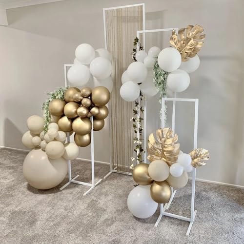 Image of KBZVNAF White Sand Latex Party Balloons 50 Pack 12 inch
