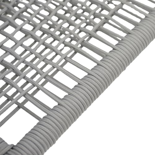 Image of Royaloak Genting Malaysian Aluminium Outdoor Chair | Hand Woven Rope Design | Curved Backrest with Anti-Slip Legs | Rust-Resistant Aluminium Frame | Modern Chairs for Garden, Terrace & Balcony