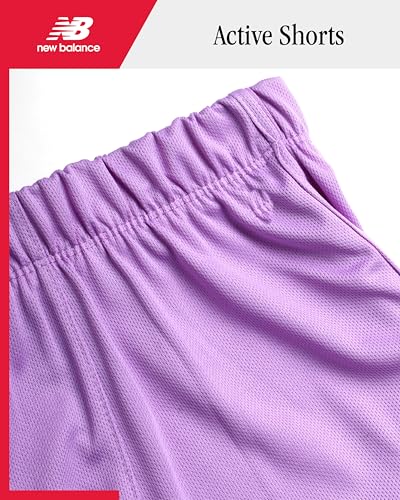New Balance Meninas Shorts Esportivos - De Corrida Em Malha Desempenho Ativo Ginástica Dolphin Para