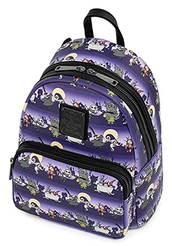 Loungefly Disney Nightmare Before Christmas Halloween Line Womens Double Strap Shoulder Bag Purse2