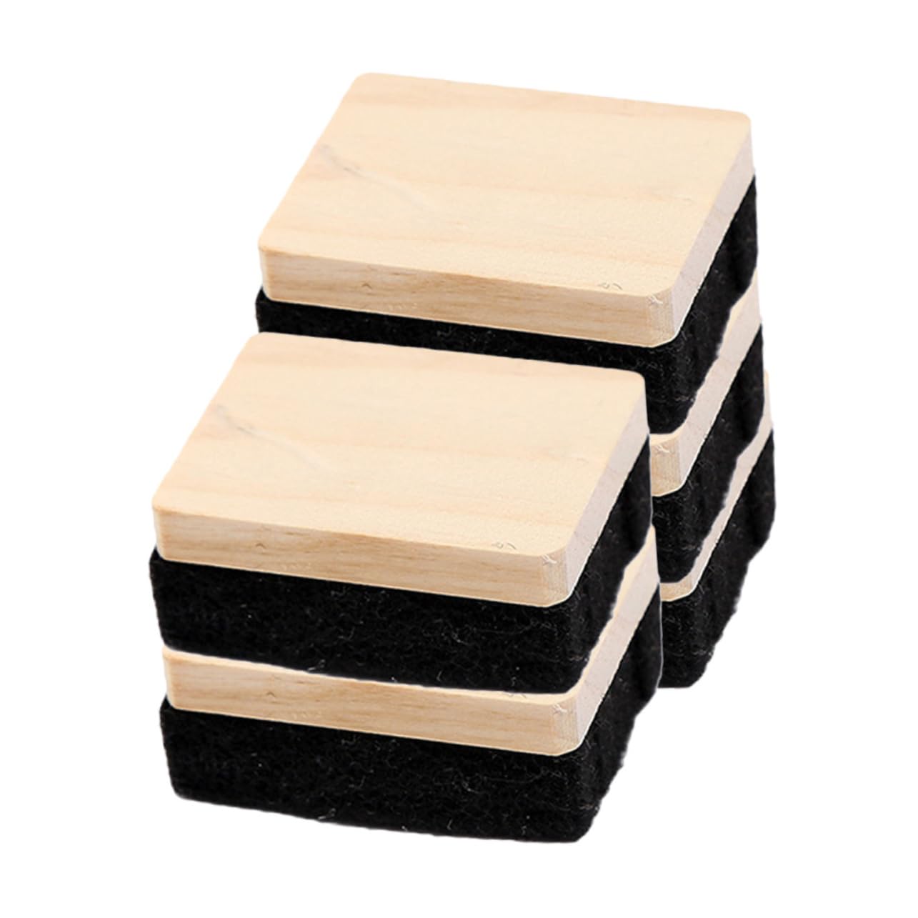 ARTIBETTER 3 Sätze Tafelradierer Holz Filz Multifunktional Für Kreidetafeln Einfach Zu Reinigen Platzsparend Langlebig Für Schule Und Büro 5 Stücke * 3