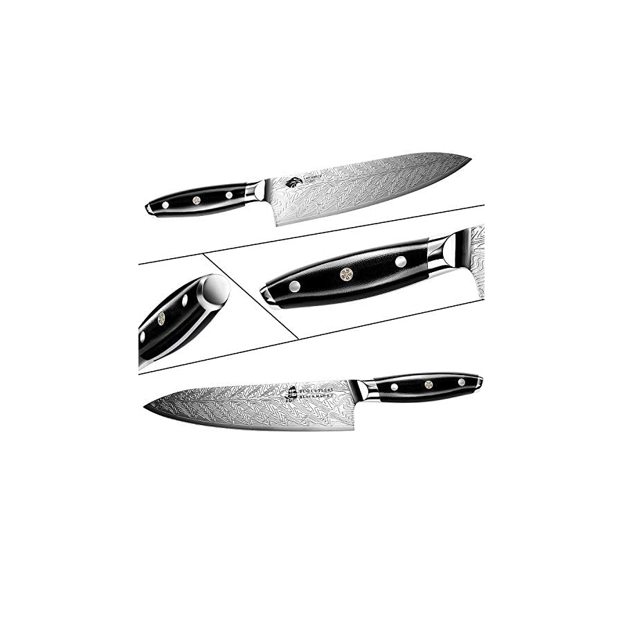 TUO-Chef-Knife-Kitchen-Knives-8-inch-High-Carbon-Stainless-Steel-Pro-Chef-s-Vegetable-Meat-Knife-with-G10-Full-Tang-Handle-Black-Hawk-S-Series-Knives-Including-Gift-Box TUO Chef Knife - Kitchen Knives 8-inch High Carbon Stainless Steel - Pro Chef Vegetable Meat Knife with G10 Full Tang Handle - Black Hawk-S Series Knives Including Gift Box