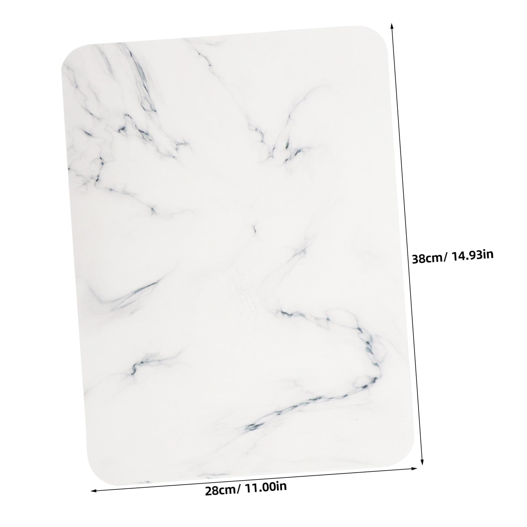 Garneck Tapis D'égouttage Antidérapant et Absorbant pour Vaisselle Blanc en Diatomite Protège la Table, Cuisine et Table à Dîner