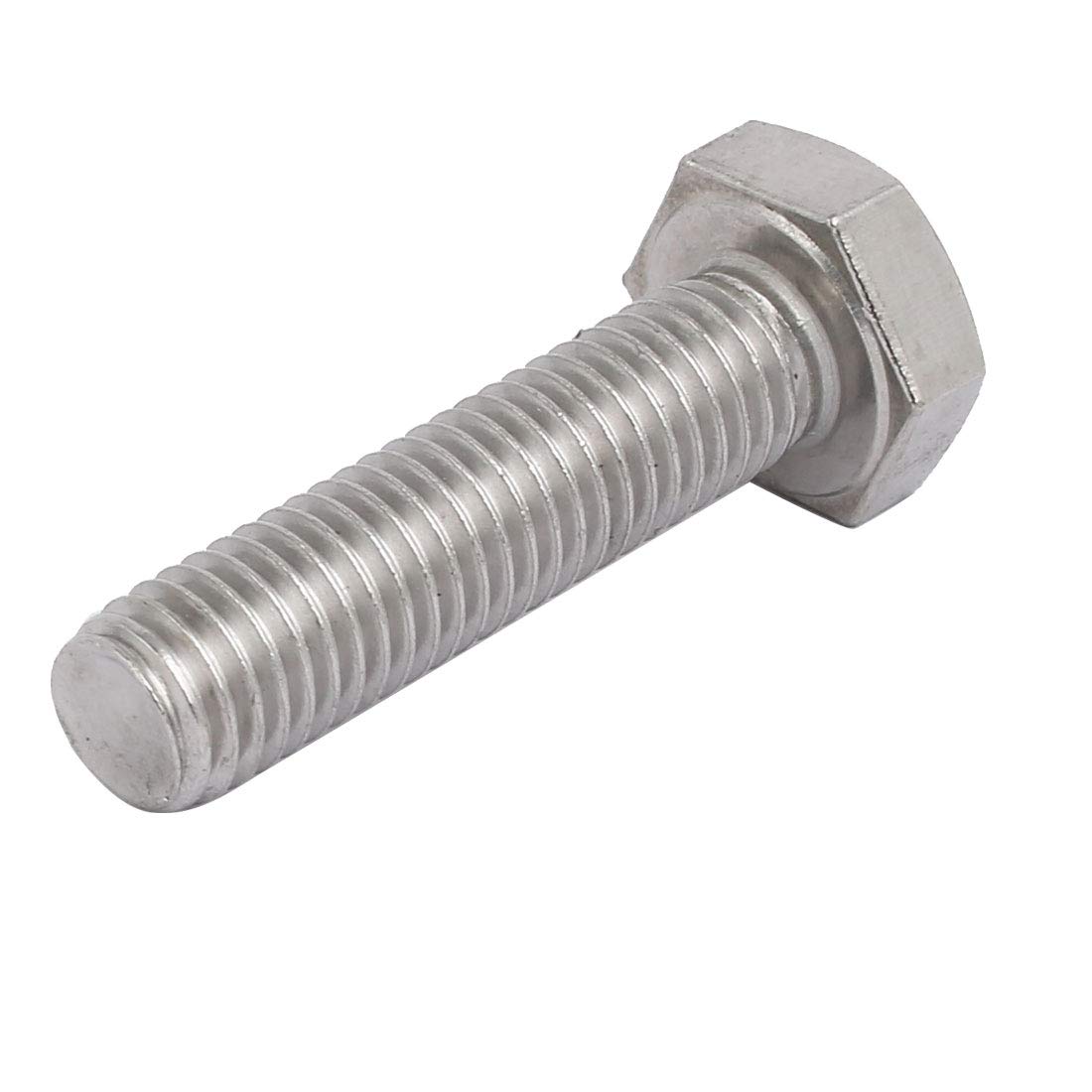 Aexit Boulons à tête hexagonale à filetage à gauche en acier inoxydable M10x40mm 304, Vis, fixations HS551284Q399881O