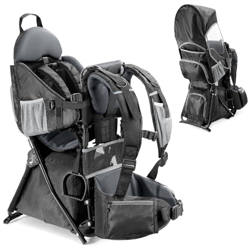 besrey Kraxe - Mochila portabebés con bolsa de almacenamiento
