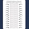 Eyebrow-Stencil-12-Eyebrow-Shaper-Kit-Reusable-Eyebrow-Template-3-Minutes-Makeup-for-Beginners-and-Professionals-Pack-of-12 Eyebrow Stencils, 12 Eyebrow Shaper Kit, Reusable Eyebrow Template, 3 Minutes Makeup, for Beginners and Professionals…