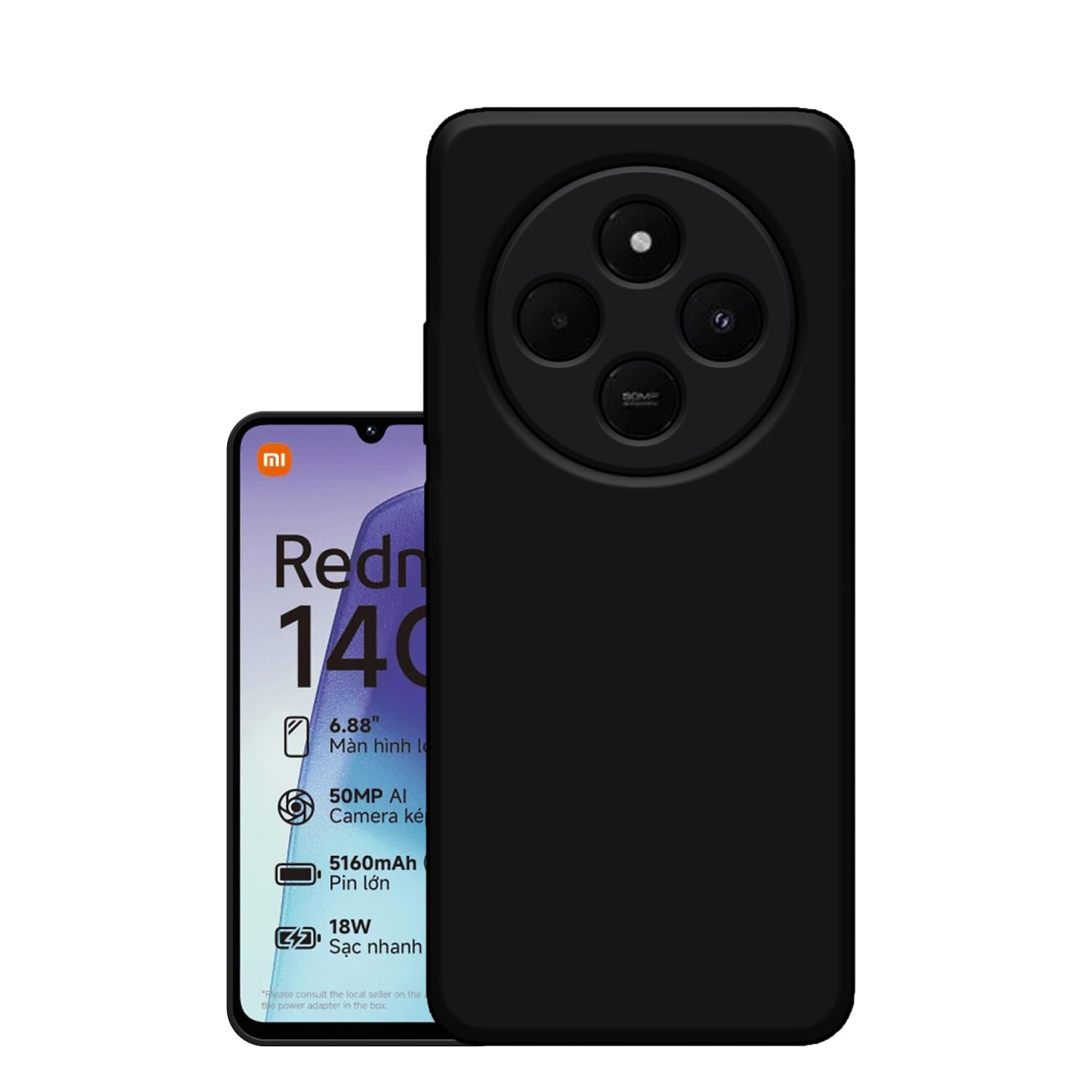 HELLO ZONE Fashion case Exclusive Matte Finish Soft Back Case Cover for Mi Redmi 14C 5G – Black HELLO ZONE Fashion case Exclusive Matte Finish Soft Back Case Cover for Mi Redmi 14C 5G – Black