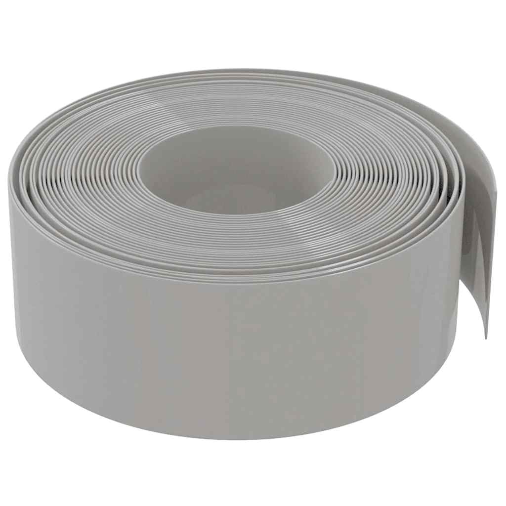 Set di 5 bordi per prato, 10 m x 20 cm, in polietilene, con sistema a incastro, per aiuole da giardino, bordo lungo prato e sentieri