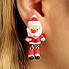 ファッションピアス クリスマス キャッチピアス レディース サンタクロース スタッドピアス 1個販売 片耳用 シングルピアス 面白いピアス フィギア 立体 ポップ 人気 #1