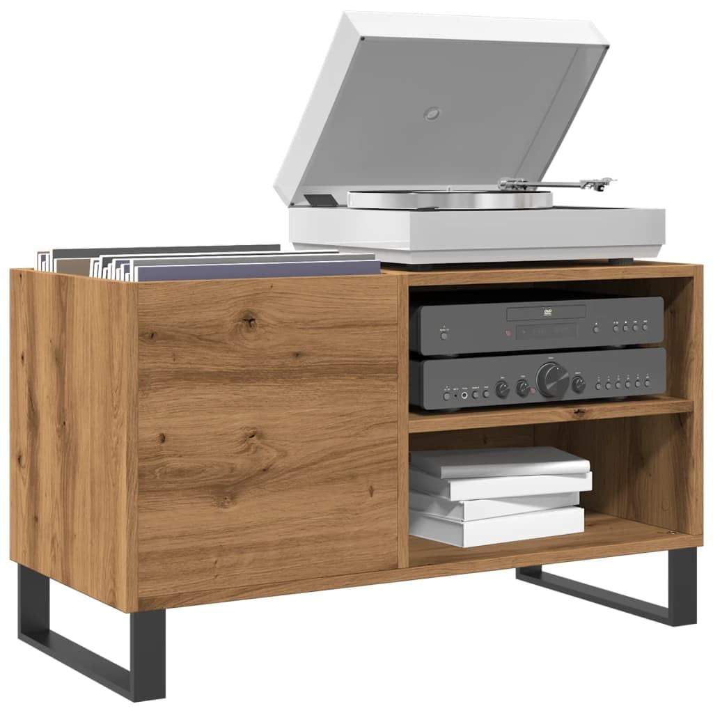 vidaXL Mueble Discos Madera de ingeniería Roble Artisan 84,5x38x48 cm