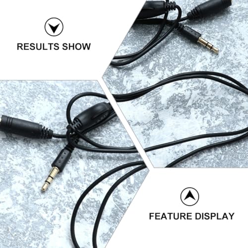 Kisangel cable auxiliar de audio 3.5 mm 1 m negro miniatura 3