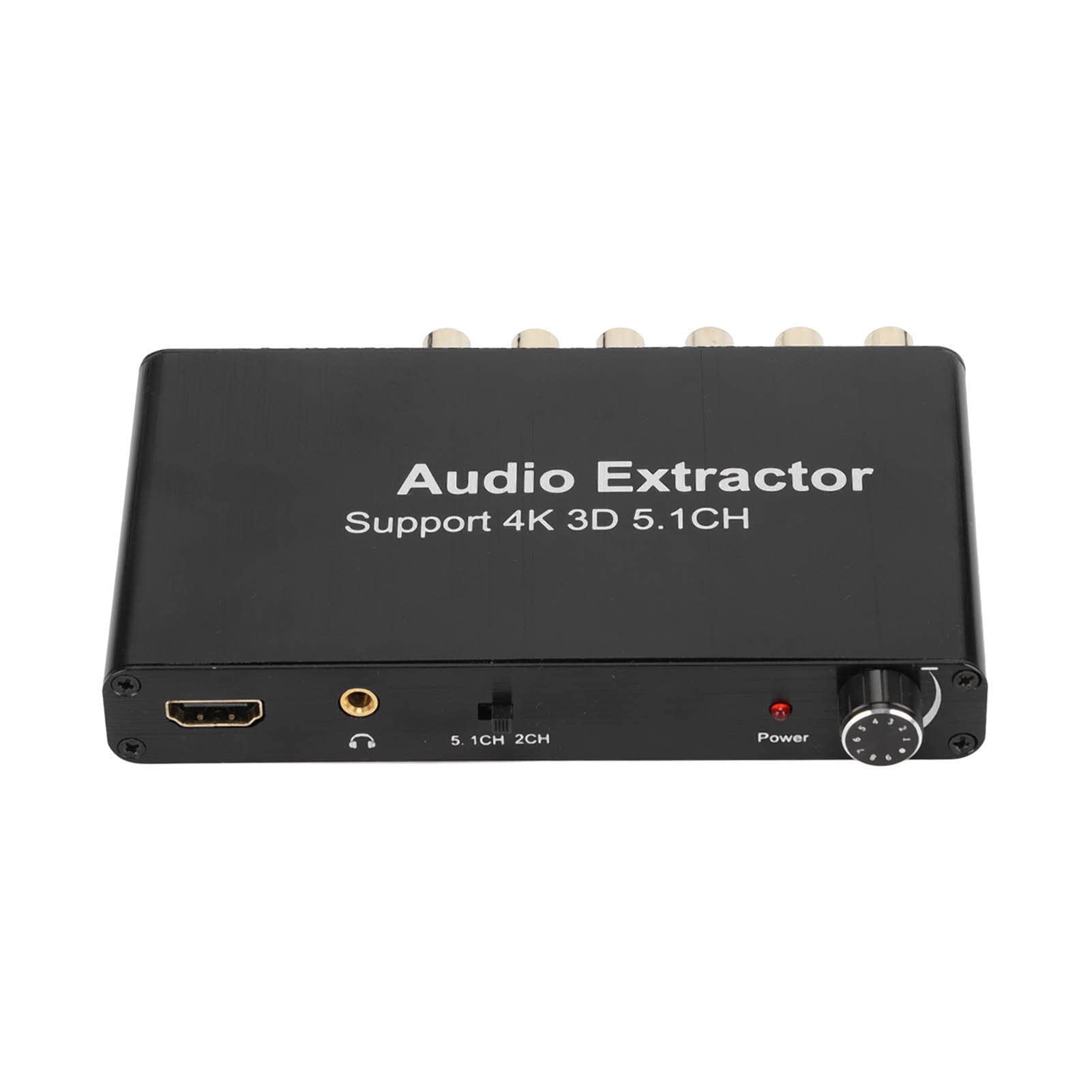 Estrattore audio 4K 3D 5.1CH HD Interfaccia multimediale Convertitore analogico Adattatore in lega di alluminio per 360 HDTV hdmi arc al convertitore audio