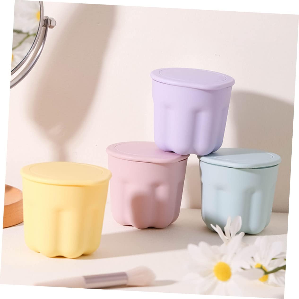 FOMIYES 2sets Makeup Brush Cleaner Kit Silicone Rinsing Bowl Drying Rack Compact Cleaning Tool for Makeup Brushes and Sponges Easy to Use and Store for Diy Beauty Routine