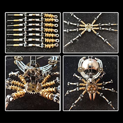 Puzzle metalowe 3D, zestaw do samodzielnego montażu Spider Speaker zestaw modeli, odłączane puzzle 3D zestaw do budowania ze stali nierdzewnej dla dorosłych, zabawka edukacyjna, łamigłówka ozdoba na