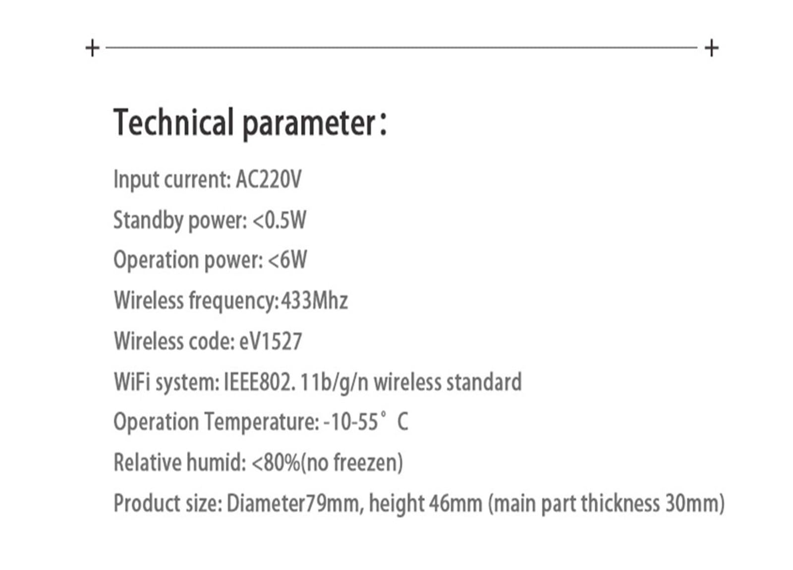 Alarma casera inalámbrica del control App de Tuya la alarma seguridad antirrobo hogar elegante 433MHz Para casa y garaje