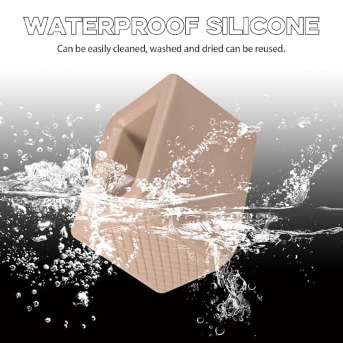 image for Augeny 2 PCS Seat Belt Buckle Holder, Silicone Auto Rear Seatbelt Buck