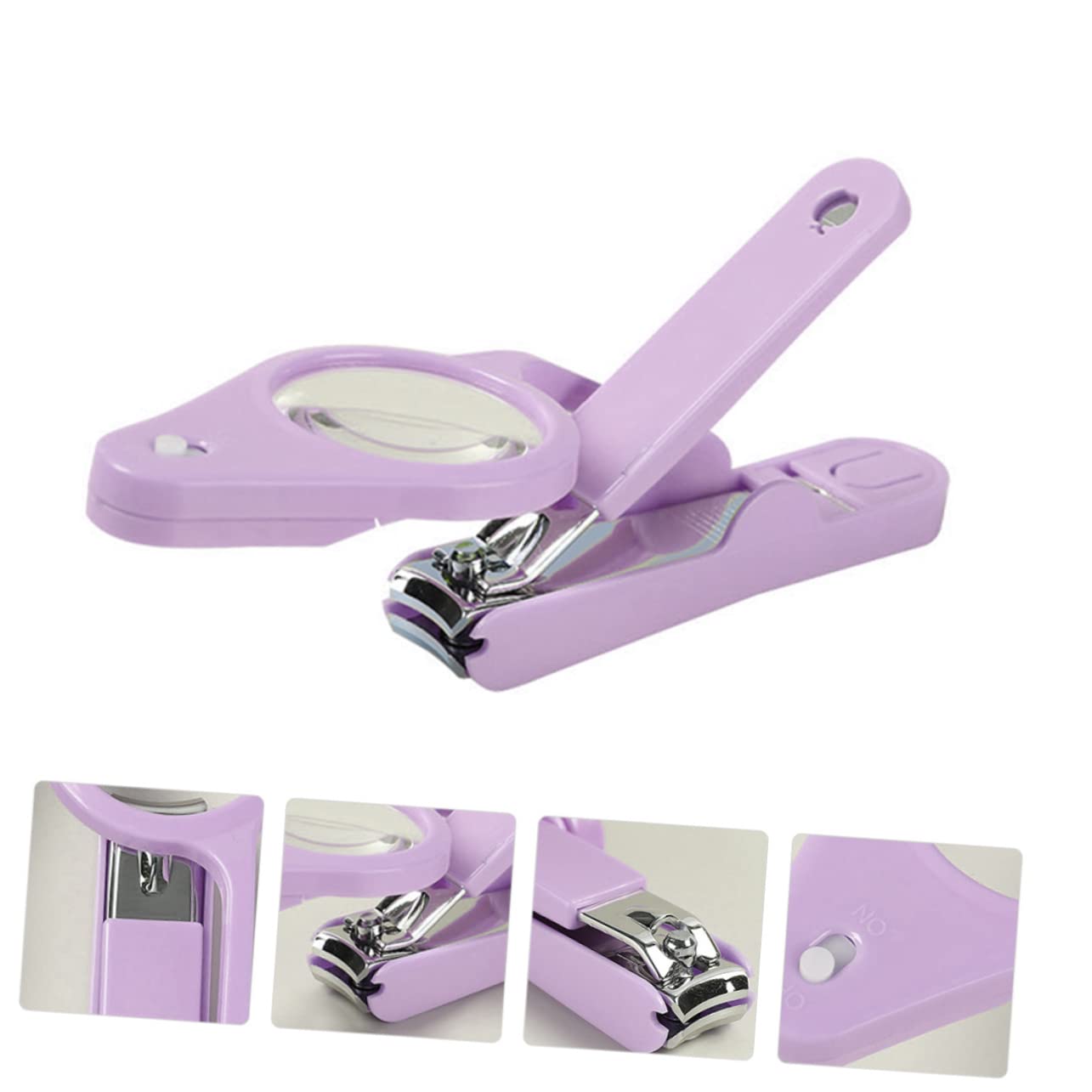 OSOLADY Professional Nail Clippers Light Led Nail Clippers Magnifier Magnifying Glass for Home