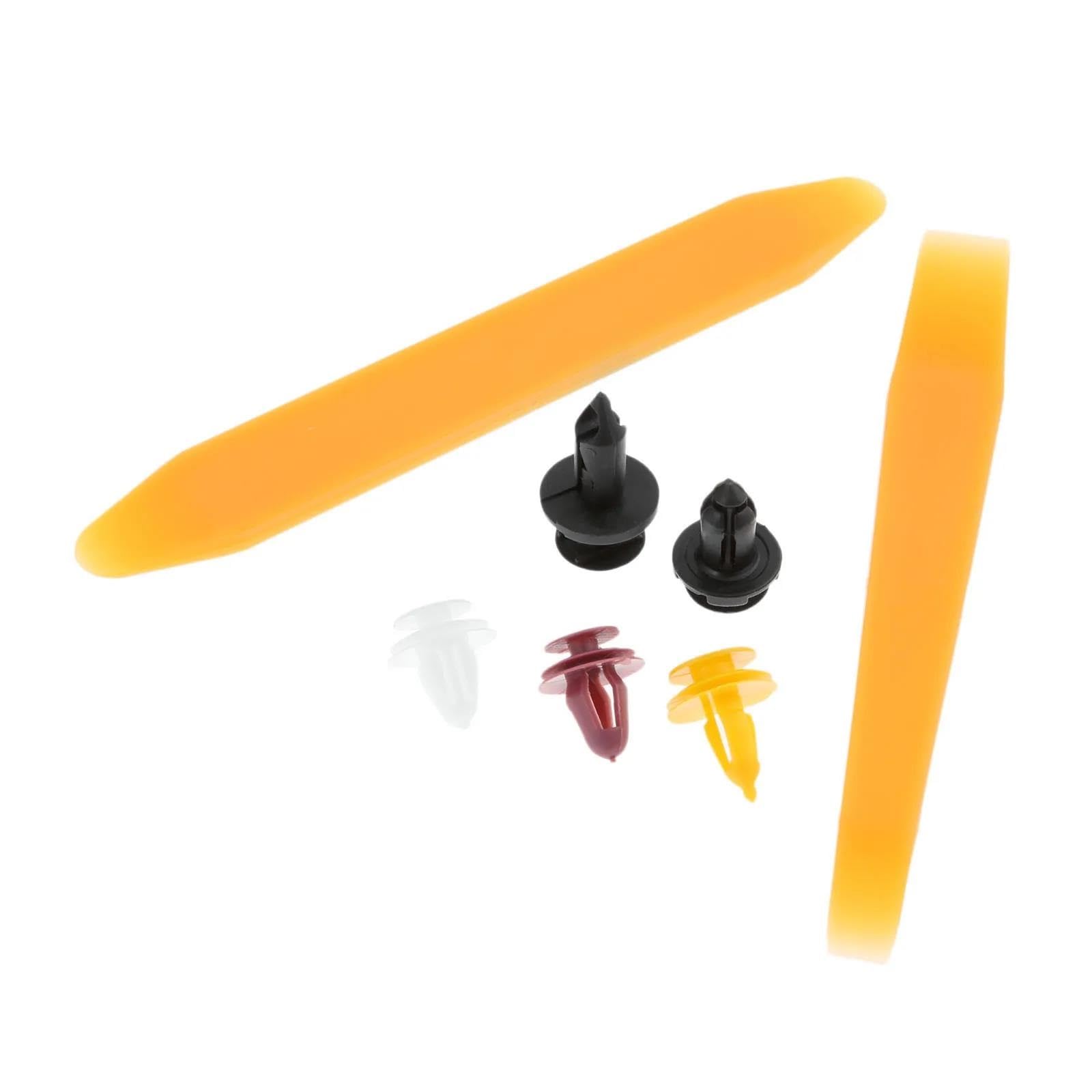 Viti e accessori 500 Pezzi Misti Di Fissaggio Automatico Pannello Porta Parafango Rivestimento Paraurti Clip Rivetto Con 4 Strumento Leva Per Rimozione Portiera Auto