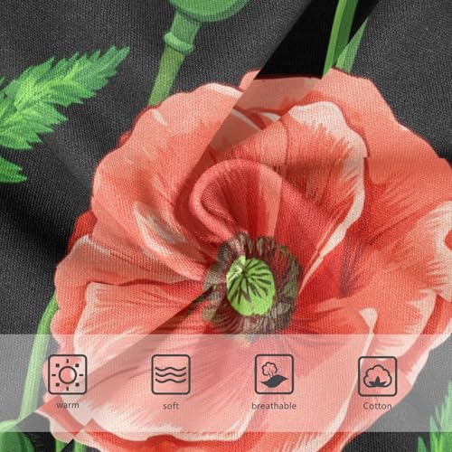 Girls Underwear Toddler 2t Cotton Panties Little Girl Animals Kids Briefs Undies Red Poppy Flowers Green Black3