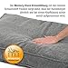 JAMAXX Premium Hundekissen Orthopädische Füllung, Waschbar Bezug aus Edlem Chinelle Stoff, Weiche Kompakte Füllung mit Visco Schaumstoff-Flocken Memory, PDB1003 (L) 120x90, Silver-Grey