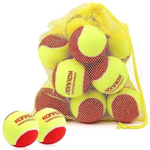 Balles de tennis Stage 3 à décompression 75% pour un apprentissage facile