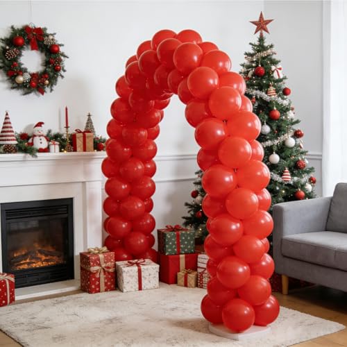 Image of Red Balloon Birthday Party Balloons - 100 Pack 12 inch Round Latex Party Balloons for Birthday Graduation Baby Shower Christmas Wedding Party Decorations