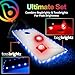 Brightz Cornhole Board Edge Lights with LED Bags - Includes 4-Pack of LED Cornhole Bags + TossBrightz Cornhole Board Edge Lights - The Ultimate Night Time Cornhole Master Set
