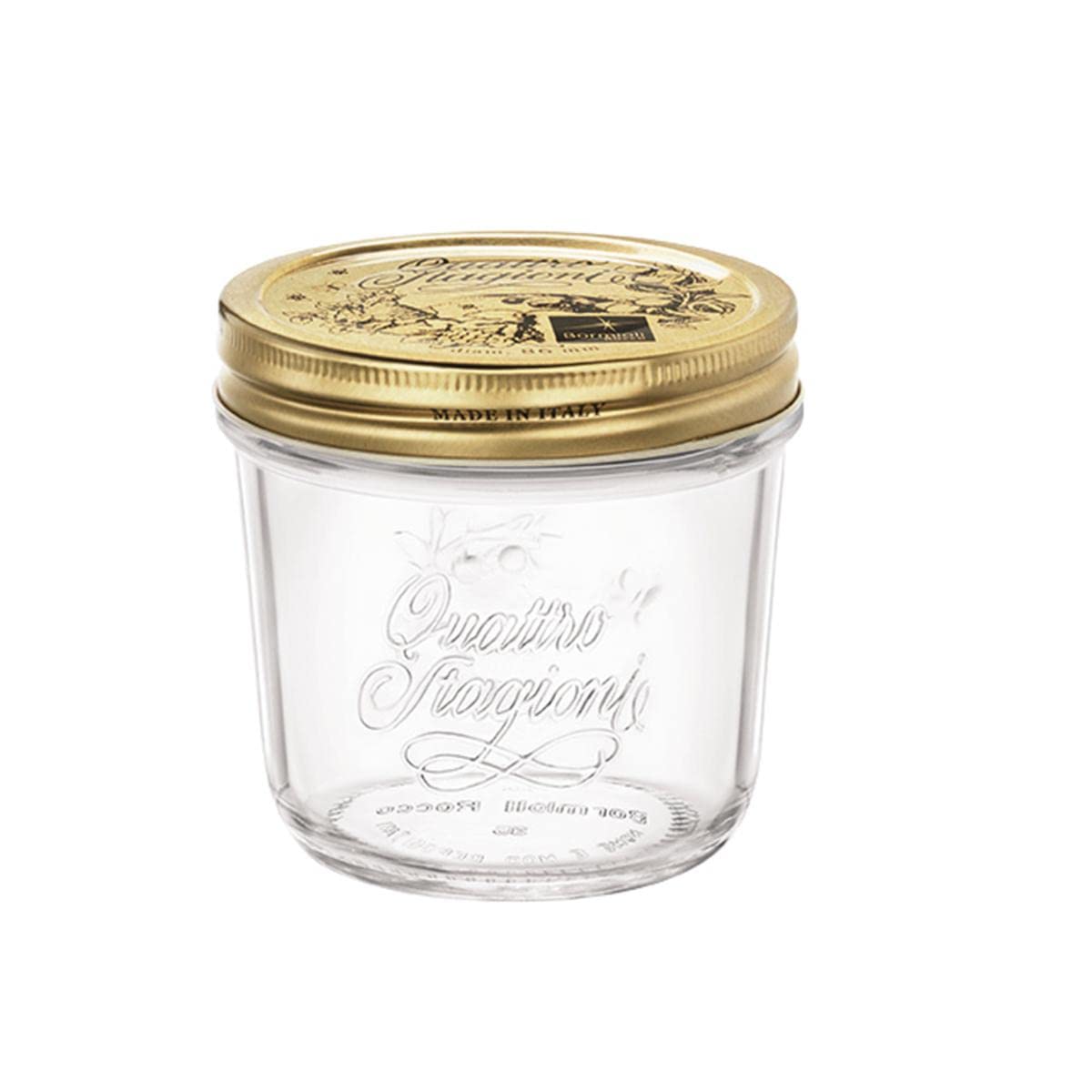 Bormioli Rocco Quattro Stagioni Jar with Lid - Wide Mouth - 0.2 Litre