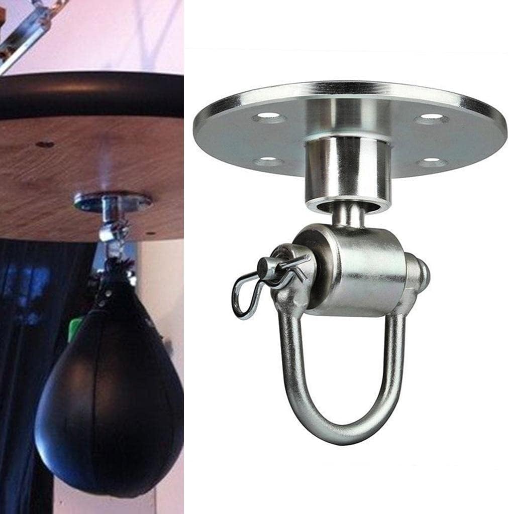 Stainless Steel Ceiling Anchor 360 Degree Rotatable Hook for Boxing Sandbags - Mount Bracket for 2204lbs Weight Capacity - for Gymnastics Rings and Aerial Yoga