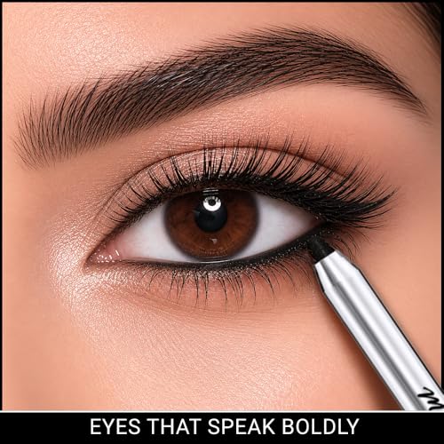 Image of Magic Stroke Kohl Kajal Pencil - Brown | Waterproof, Smudge Proof, Kajal with Free Sharpener, Matte Finish, 18H Long Lasting Eye Kajal Pencil, One Swipe Application with with Shea Butter & Vitamin E | 1.5g