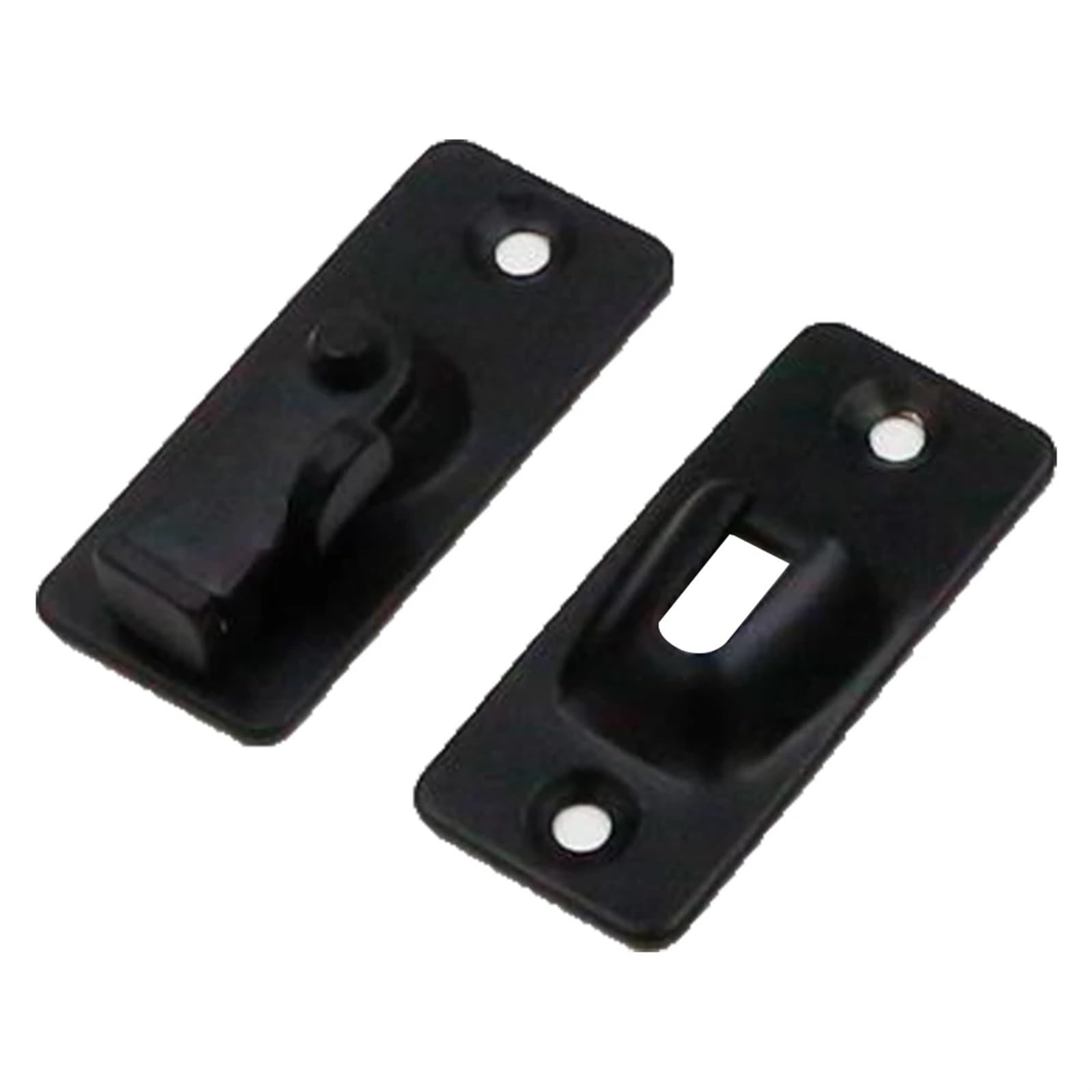 Door Bolt Right Angle Barn Latch Window Cabinet Lock Buckle Security 2pcs Multicolor(2pcsblack)